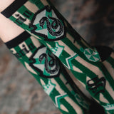 Harry Potter Slytherin Shimmer Sheer Mid High Sock