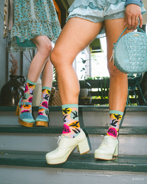 Hitchcock The Birds Sheer Crew Sock