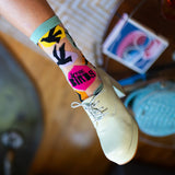 Hitchcock The Birds Sheer Crew Sock
