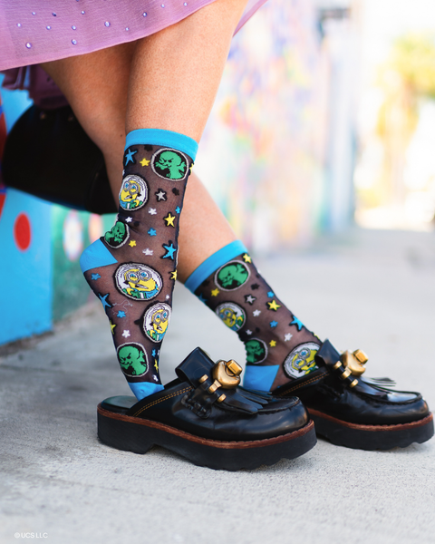 Minions & Monsters Shimmer Sheer Crew Sock