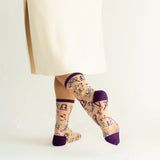 Libra Zodiac Sheer Crew Sock