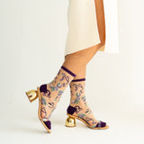 Libra Zodiac Sheer Crew Sock