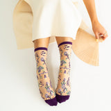 Libra Zodiac Sheer Crew Sock
