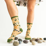Taurus Zodiac Shimmer Sheer Crew Sock