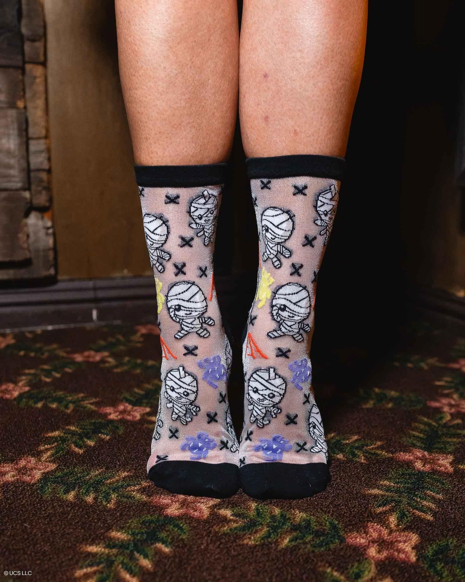 The Mummy Shimmer Sheer Crew Sock