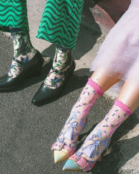 Wicked Glinda & Elphaba Silhouette Sock Bundle