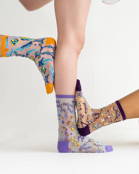 Zodiac Air Signs Sheer Socks Bundle