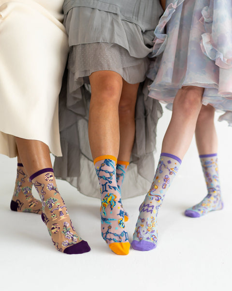 Zodiac Air Signs Sheer Socks Bundle