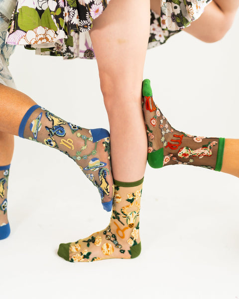 Zodiac Earth Signs Sheer Socks Bundle