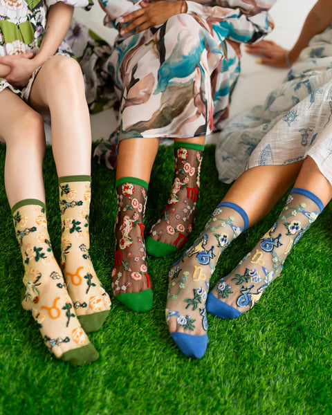 Zodiac Earth Signs Sheer Socks Bundle