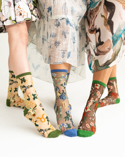 Zodiac Earth Signs Sheer Socks Bundle