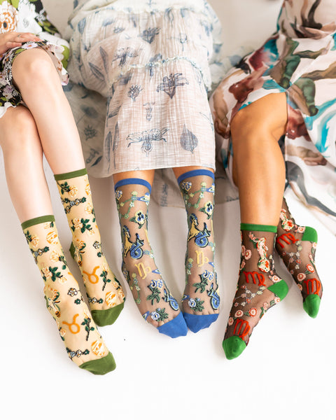 Zodiac Earth Signs Sheer Socks Bundle