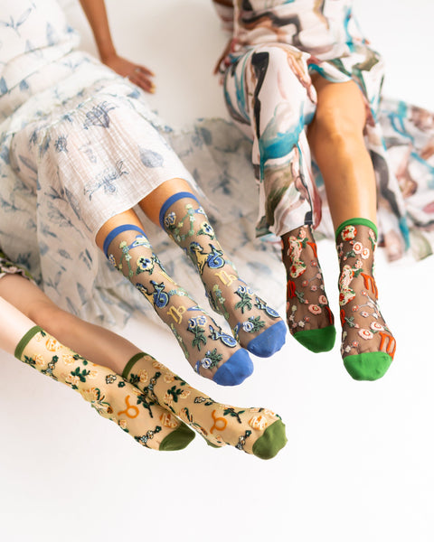 Zodiac Earth Signs Sheer Socks Bundle