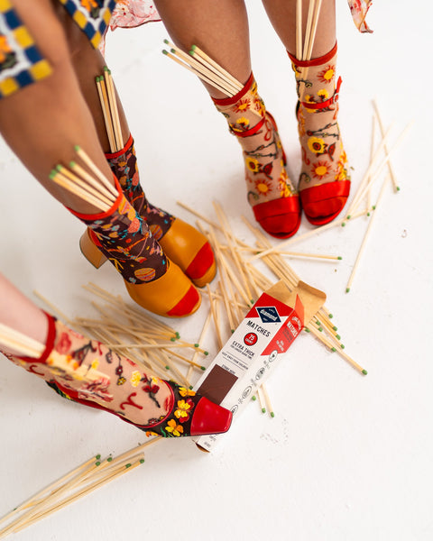 Zodiac Fire Signs Sheer Socks Bundle