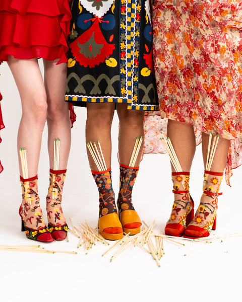 Zodiac Fire Signs Sheer Socks Bundle