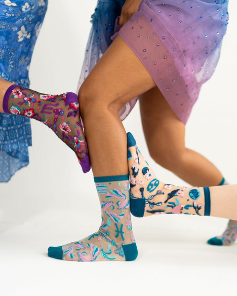 Zodiac Water Signs Sheer Socks Bundle