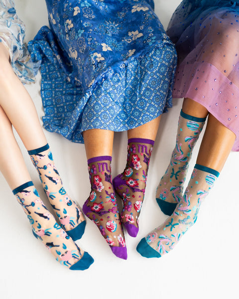 Zodiac Water Signs Sheer Socks Bundle