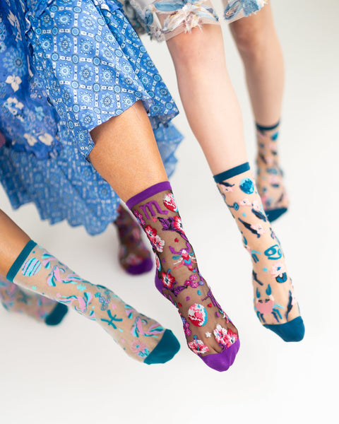 Zodiac Water Signs Sheer Socks Bundle