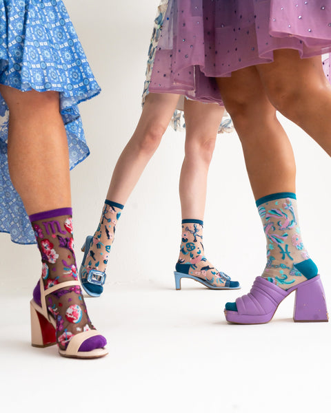 Zodiac Water Signs Sheer Socks Bundle