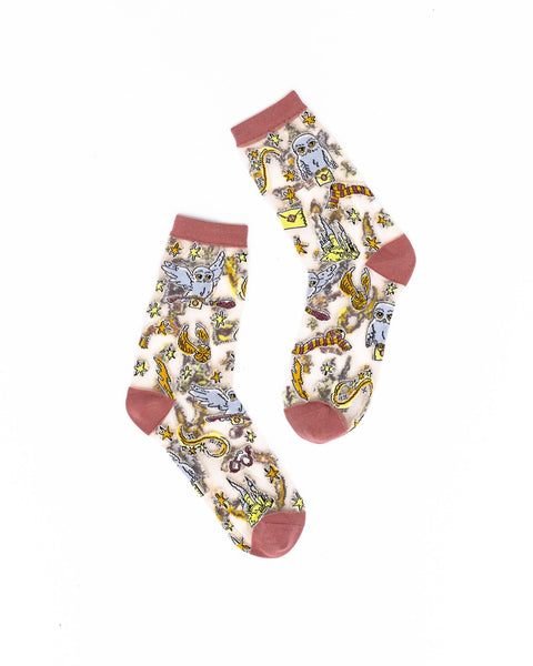 Harry Potter Back to Hogwarts Sheer Crew Sock