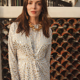 Nathaly Twist Dress in Solar Flare