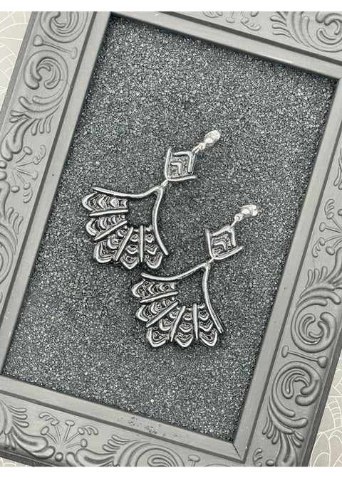 Salem Spider Web Dangly Earrings