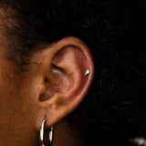 Spike CZ Flat Back Studs