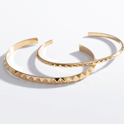 Pyramid Spike Cuff Bracelet