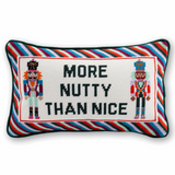 Needlepoint Pillow - More Nutty Than Nice