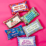In My Mahj Era Needlepoint Pillow