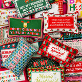 Needlepoint Pillow - Merry Christmas Ya Filthy Animal
