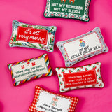Needlepoint Pillow - In My Holly Jolly Era