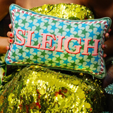 Needlepoint Pillow - SLEIGH