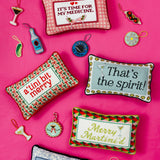 Needlepoint Pillow - Time for my Medicine