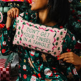 Needlepoint Pillow - Don't Get Your Tinsel in a Tangle