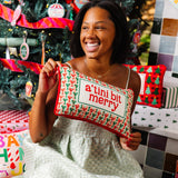 Needlepoint Pillow - A 'tini Bit Merry
