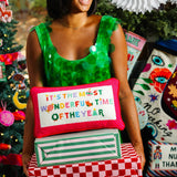 Needlepoint Pillow - It's the Most Wonderful Time of the Year