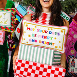 Needlepoint Pillow - May Your Days Be Merry & Bright