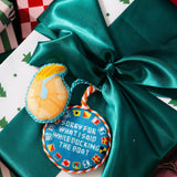 Needlepoint Ornament - Docking the Boat