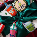 Needlepoint Ornament - I Love You So Matcha