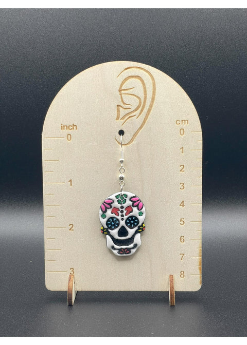 Tattoo Love Sugar Skull Earrings