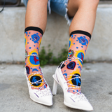 Supergirl Silhouette Shimmer Sheer Crew Sock