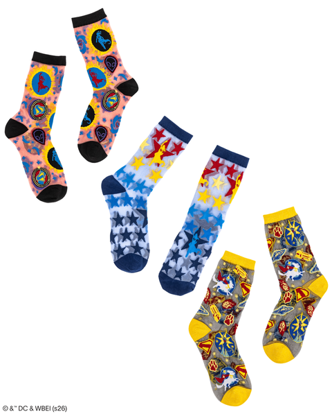 Supergirl Sheer Socks Bundle