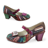 Chocolaticas® Mid Heels Tales &  Soles Women's Mary Jane Pump