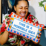 Needlepoint Pillow - What Time Should I Be There