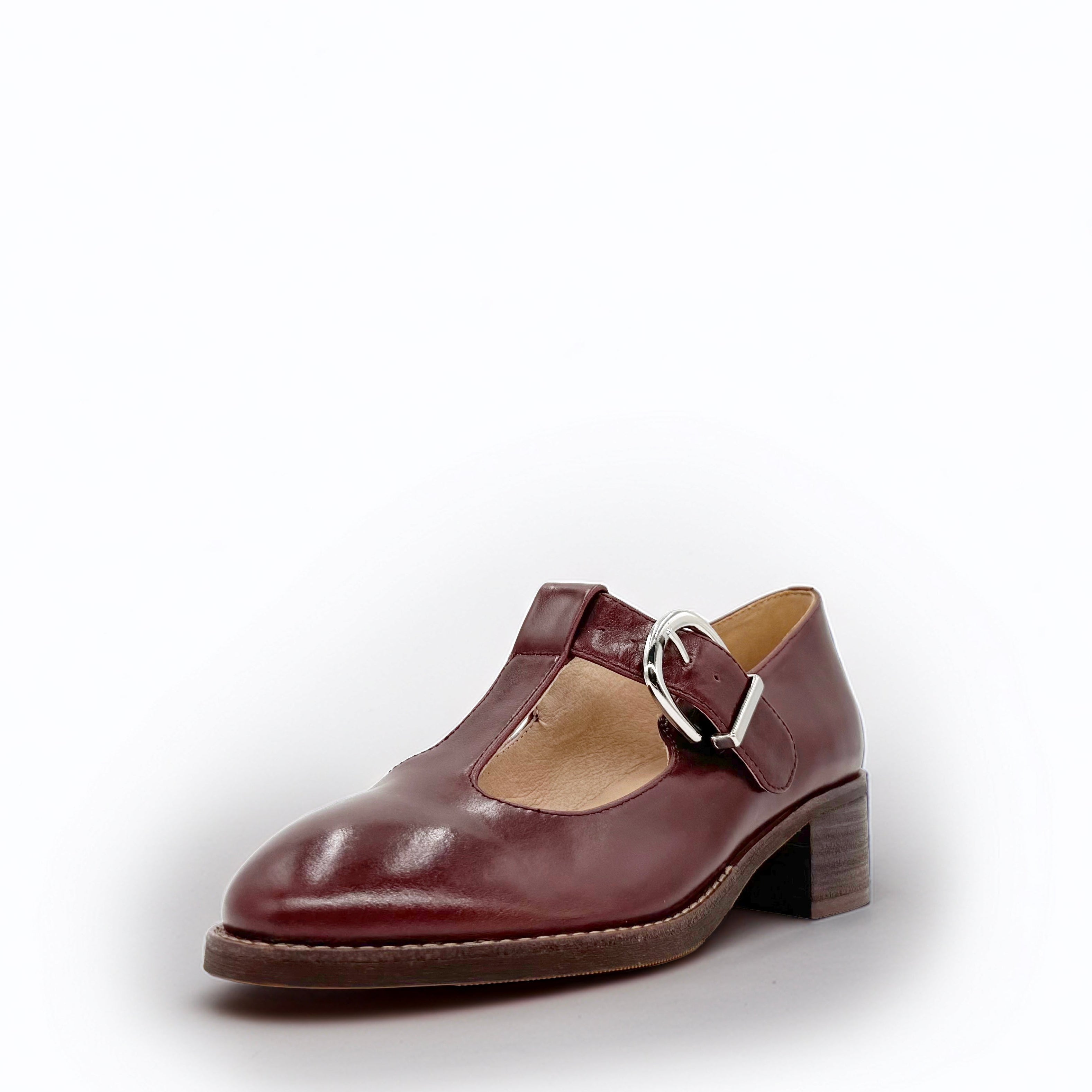 Trapper Leather Mary Janes