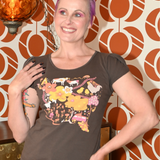 Whimsical Landscape & Animal Tee in Walnut