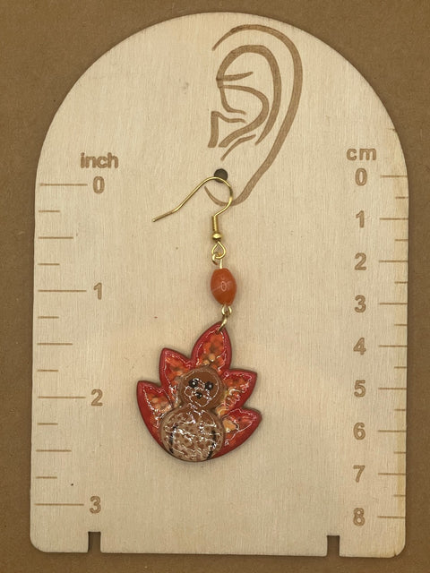 Cutie Turkey Dangle Earrings