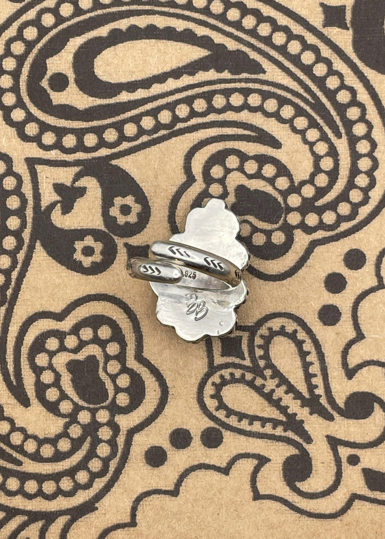 Sterling Silver Turquoise Teardrop Ring