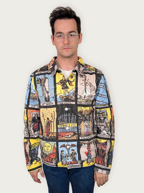 Unisex Tarot Card Denim Jacket